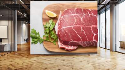 Fresh Raw beef meat Wall mural