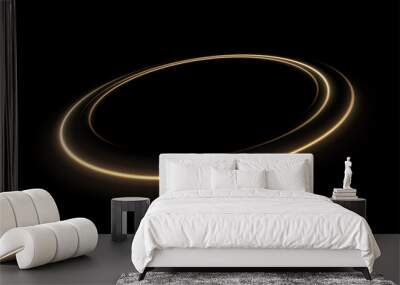 ound yellow light twisted, Suitable for product advertising, product design, and other. Vector Illustration Wall mural