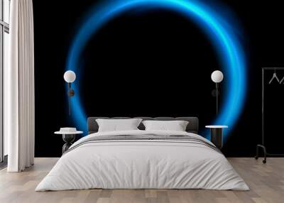 Round blue light twisted, Suitable for product advertising, product design, and other. Vector Illustration Wall mural