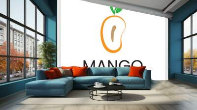 mango logo design template vector Wall mural