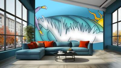 fish in water Wall mural