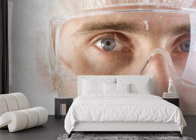 Man wearing protective gear Wall mural