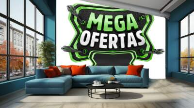 3d mega offers stamp Wall mural