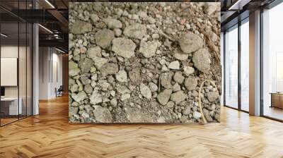 The collected limestone ex-mining is a silent witness Wall mural