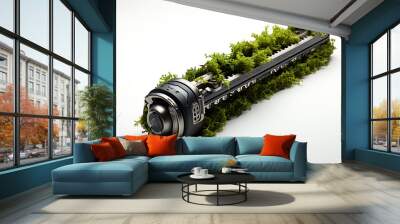 Hedge Trimmer isolated on transparent background. Wall mural