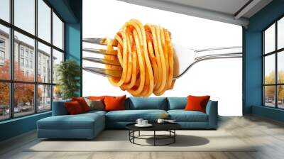 Fork With Spaghetti Isolated on Transparent Background PNG
 Wall mural