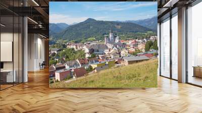 Mariazell - Basilica of the Birth of the Virgin Mary - holy shrine from east Austria. Wall mural