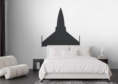 Fighter Jet Vector Icon Wall mural