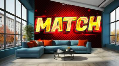 match editable text effect emboss modern style Wall mural