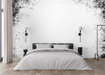 Grunge background of black and white. Wall mural