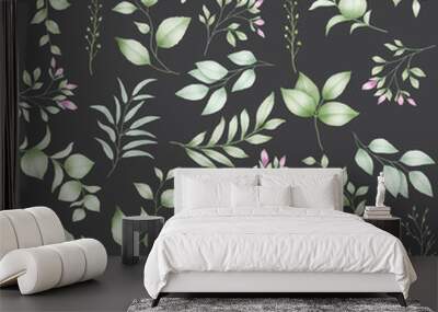 seamless pattern watercolor Wall mural