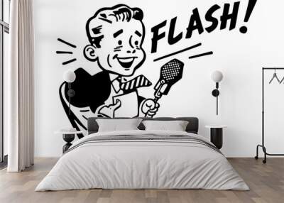 News Flash Wall mural