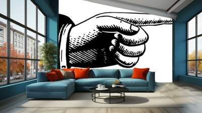 pointing hand 2 Wall mural