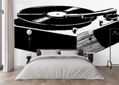 Record Player Wall mural