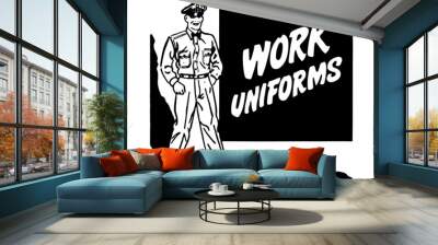 work uniforms Wall mural