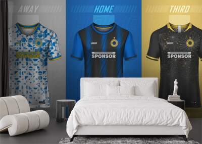 Premium collection of soccer jerseys Wall mural