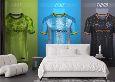 Premium collection of soccer jerseys Wall mural