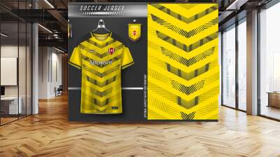 Soccer jersey design for sublimation, sport t shirt design Wall mural