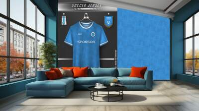 Soccer jersey design for sublimation, sport t shirt design Wall mural