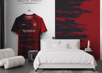 Soccer jersey design for sublimation  Wall mural