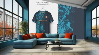 Soccer jersey design for sublimation  Wall mural