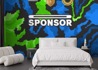 Soccer jersey design for sublimation Wall mural