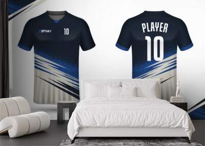 Soccer jersey template sport t shirt design Wall mural