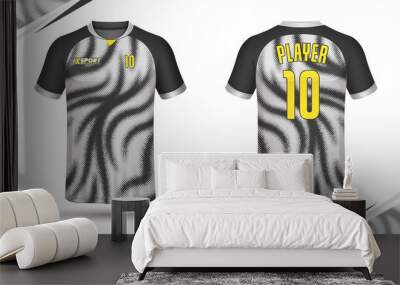 Soccer jersey template sport t shirt design Wall mural