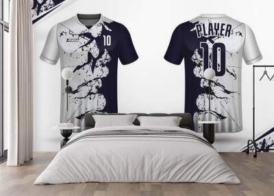 Soccer jersey template sport t shirt design Wall mural