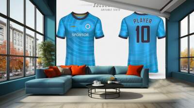 Soccer jersey template sport t shirt design Wall mural