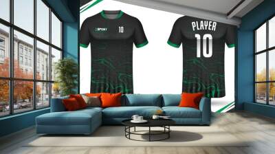 Soccer jersey template sport t shirt design Wall mural