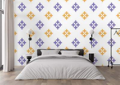 seamless pattern with shapes Wall mural