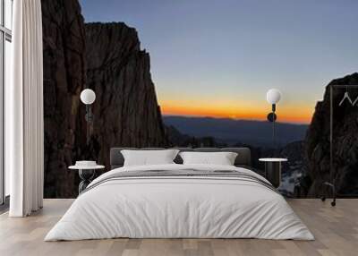 sunrise in the mountains Wall mural