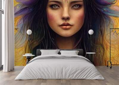 Goddess of Ethereal Light and Love Wall mural