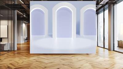 3D Minimalist Gate Creative Interior Background Wall mural