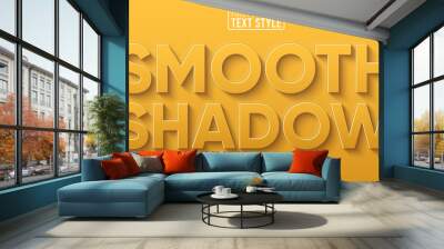 smooth long realistic editable text effect Wall mural