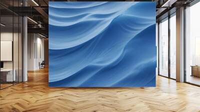 blue wave background texture Wall mural