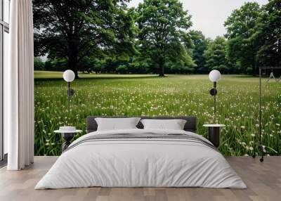 green grass meadow outdoor Wall mural