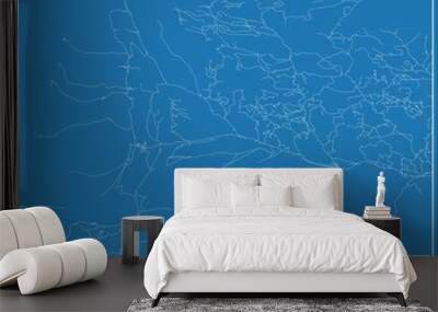 Blueprint US city map of Weston, Colorado. Wall mural