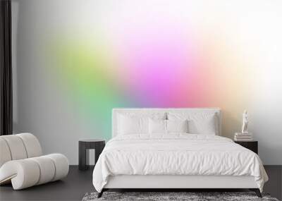 Colorful gradient shape blur. Blur Gradient Shape transparent PNG shape gradient Shining circle holographic blurred shape rainbow colors. Abstract design elements
 Wall mural