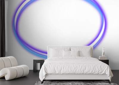 transparent glowing light circle for design Wall mural