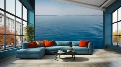 Blue water background Wall mural