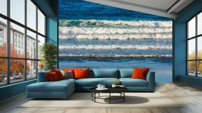 blue sea waves Wall mural