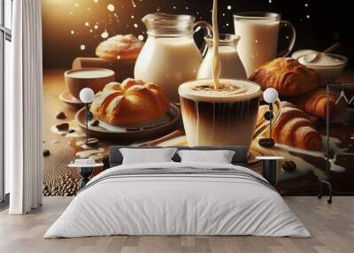 coffee and cookies Wall mural