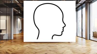 Human Head logo Wall mural