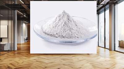 Phosphate, pile of phosphorous powder, used as a fertilizer or compost, for soil correction, or phosphating. Isolated background with copyspace Wall mural