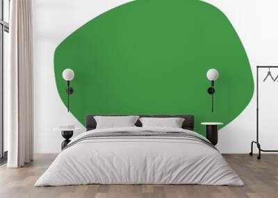 modern green contemporary silhouette logo Wall mural