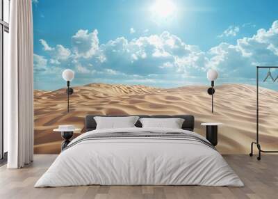 The Great Desert A Background of Sand and Sky Wall mural