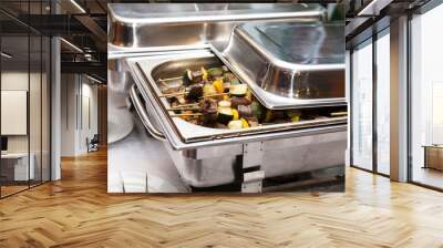 chafing dish heater at banquet Wall mural