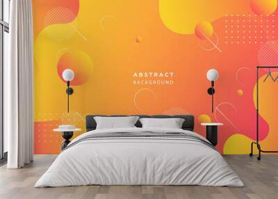 abstract colorful geometric shape background Wall mural